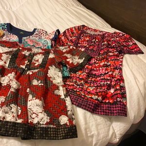 Womans lot of Koi scrub tops